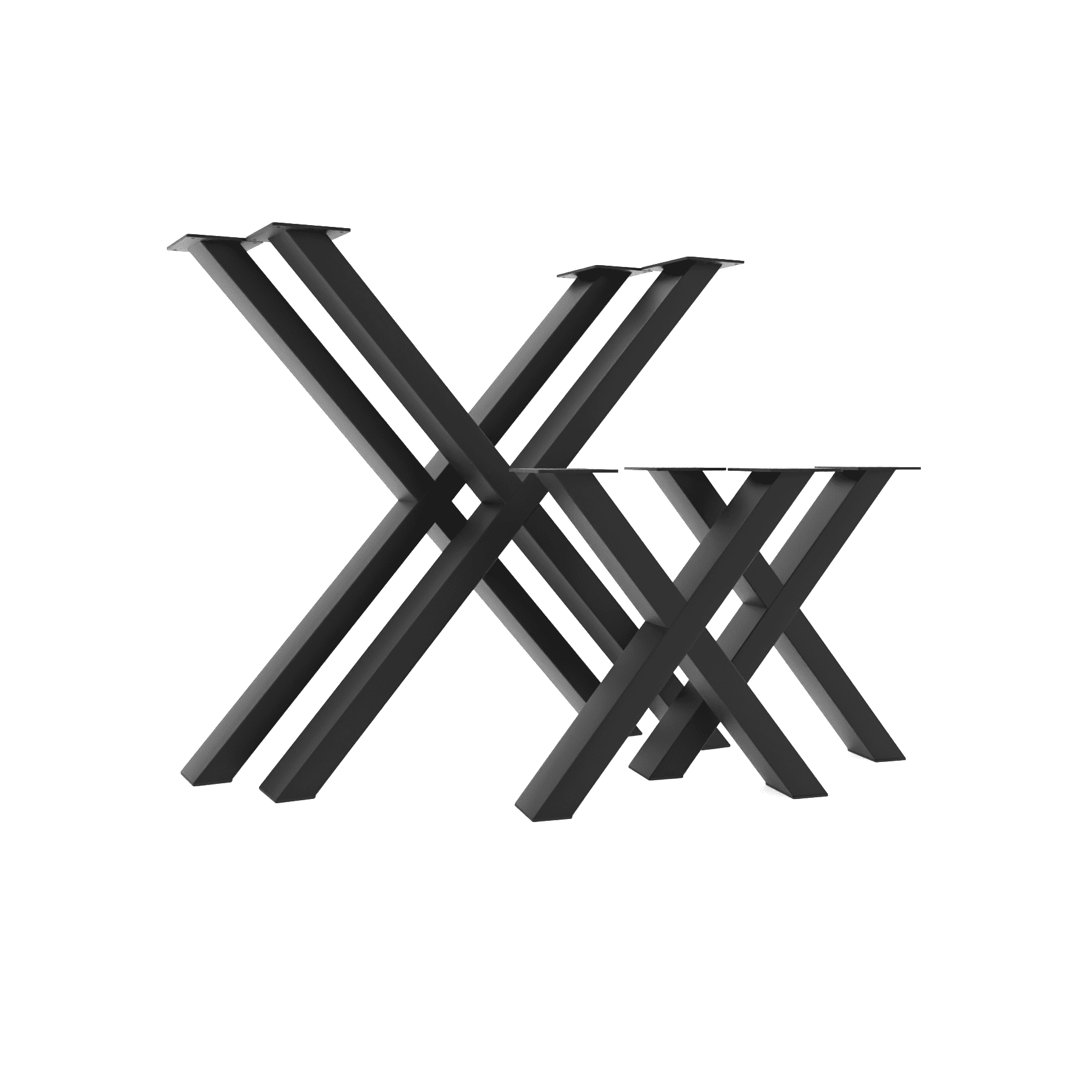 Pieds de table - EDINBURGH - forme en X, noir