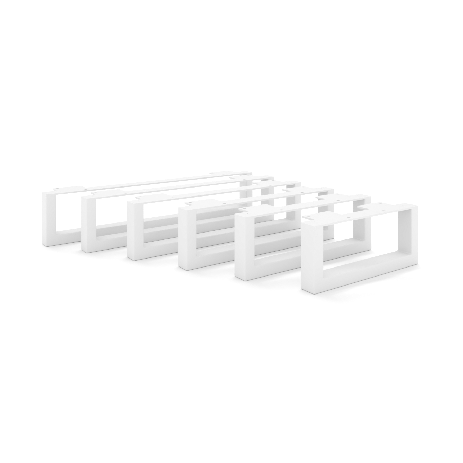 Meubelpoten - GRAZ - hoogte 10 cm, wit