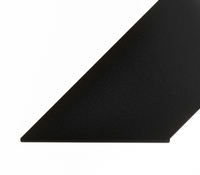 Regalwinkel LICHTENBERG in Schwarz, Detail von Stützarm, Verbindung und Befestigungsbohrung
