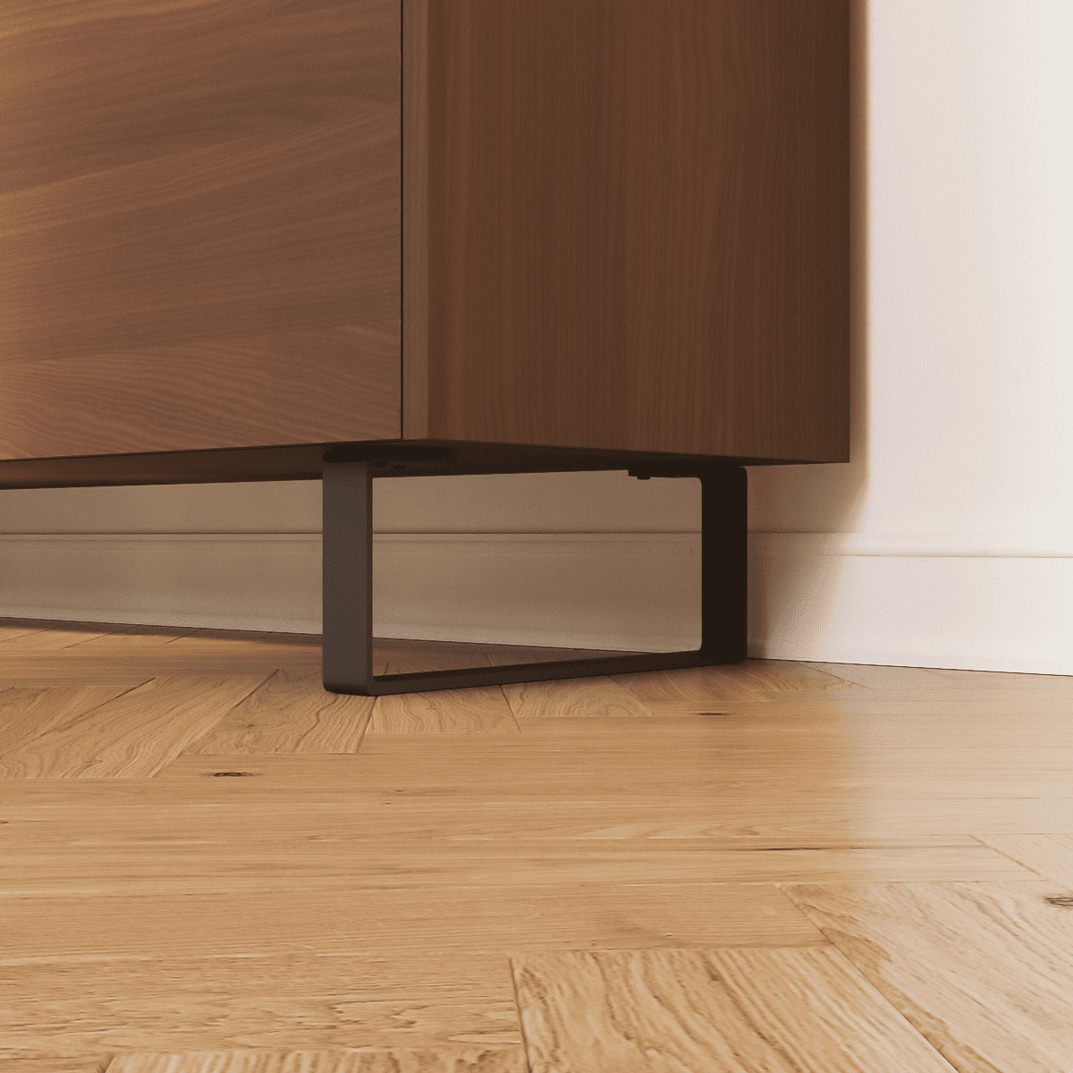 Gambe per mobili - LUXEMBURG - altezza 10 cm, nero