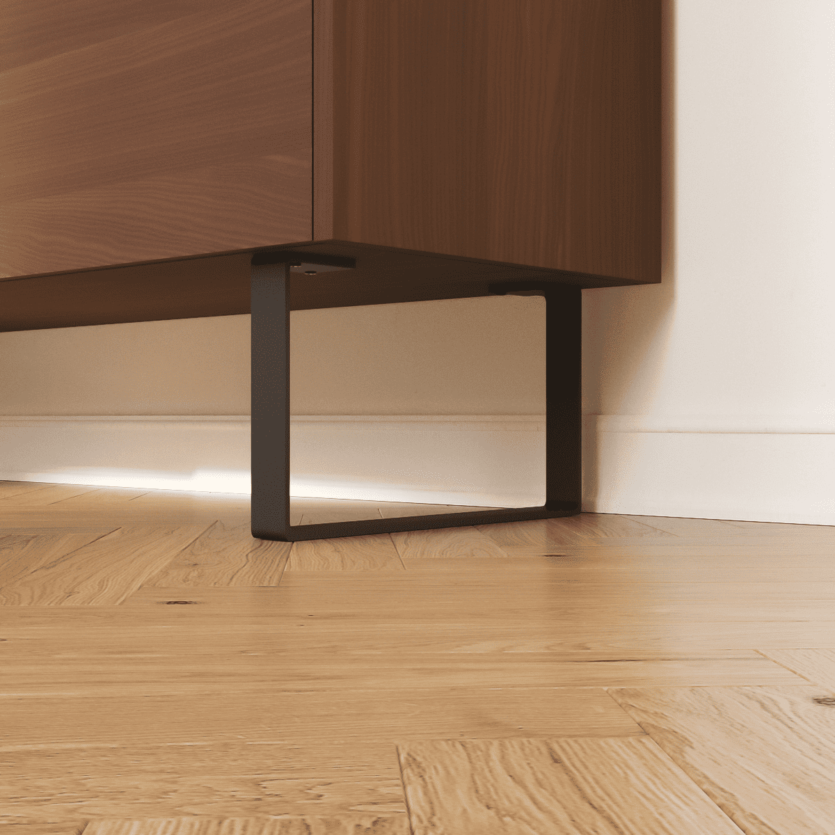 Pieds de meuble - LUXEMBURG - hauteur 15 cm, noir