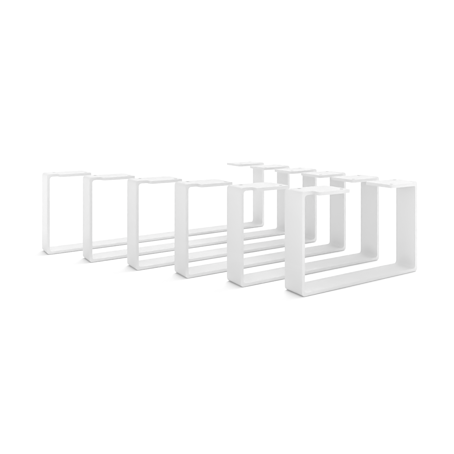 Meubelpoten - LUXEMBURG - hoogte 15 cm, wit