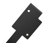 Möbelbeine MAILAND in Schwarz, 20 cm hoch, Nahaufnahme von Standfläche, Profil und sauberer Verarbeitung