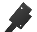 Möbelbeine MAILAND in Schwarz, 15 cm hoch, Nahaufnahme von Standfläche, Profil und sauberer Verarbeitung