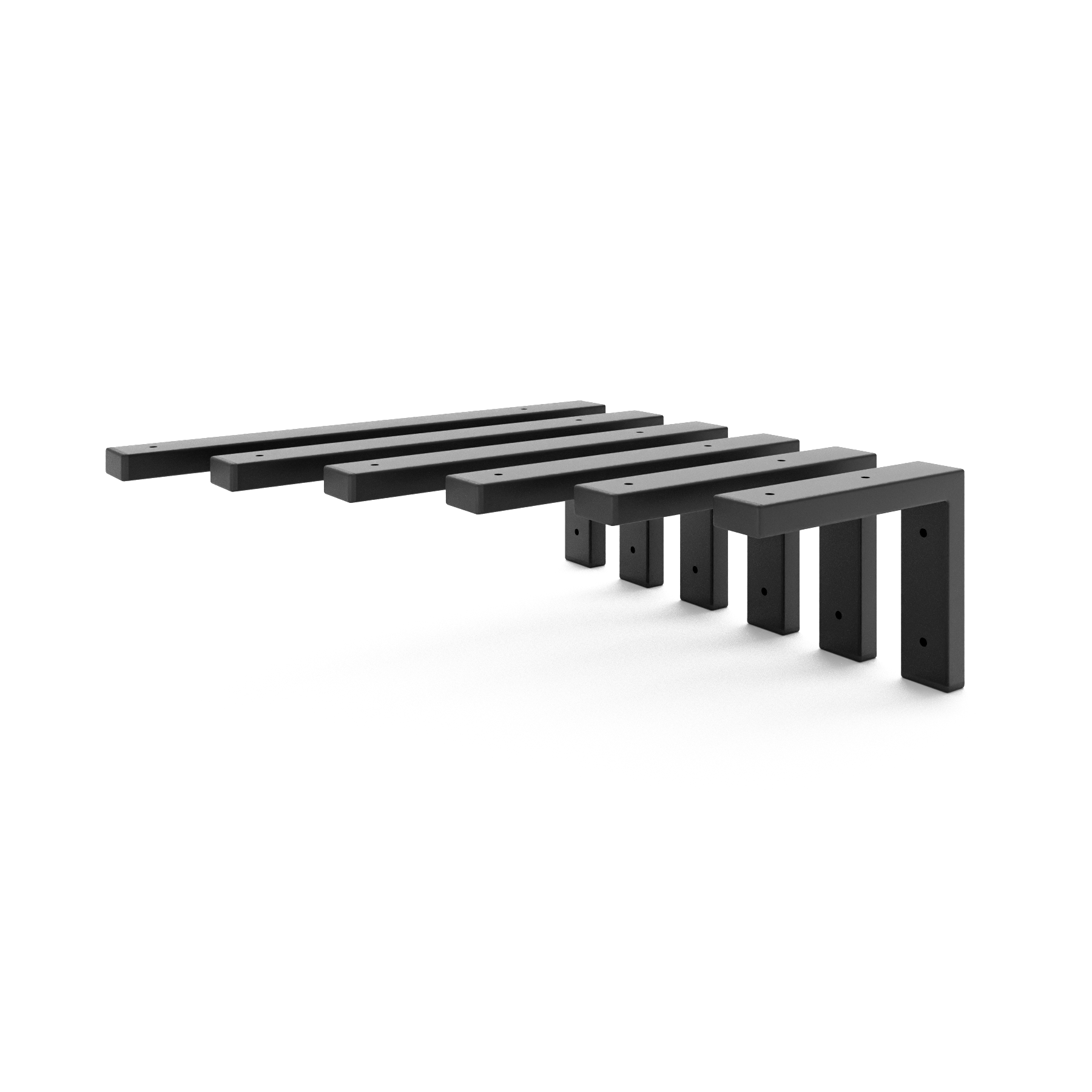 Staffa per lavabo - MAIN - a L, nero
