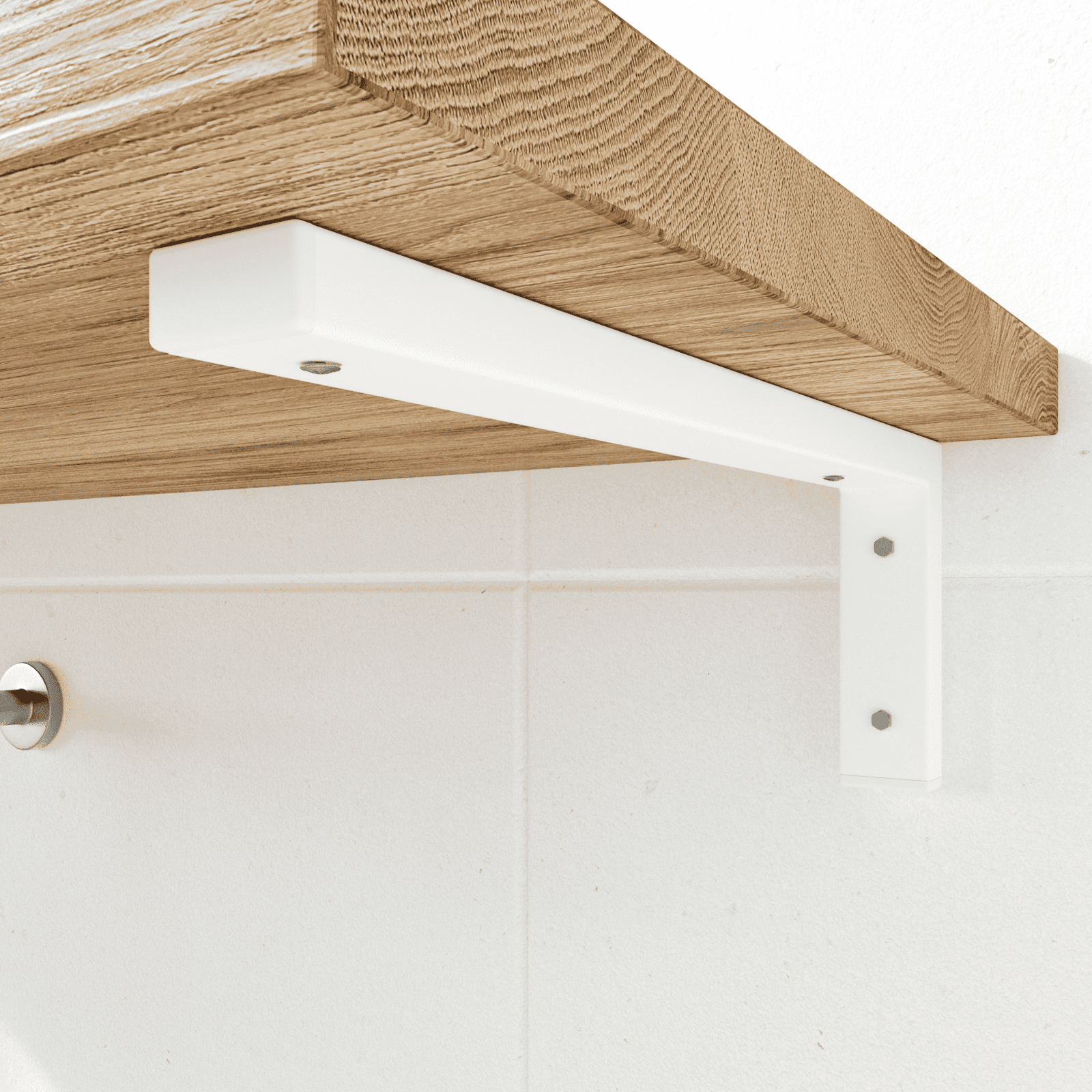 Staffa per lavabo - MAIN - a L, bianco