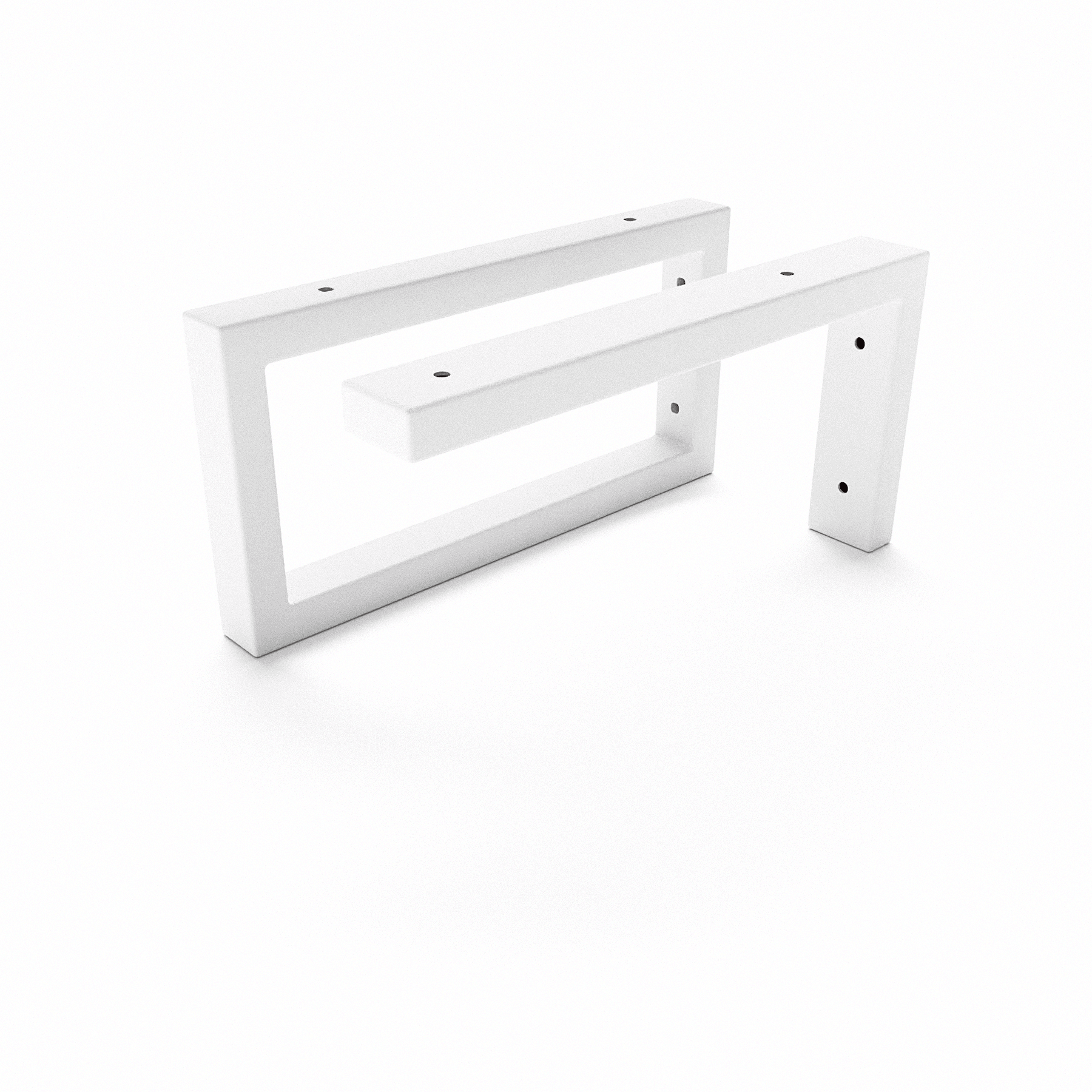 Kit de supports pour meuble vasque - RHEIN-MAIN - combinaison, blanc