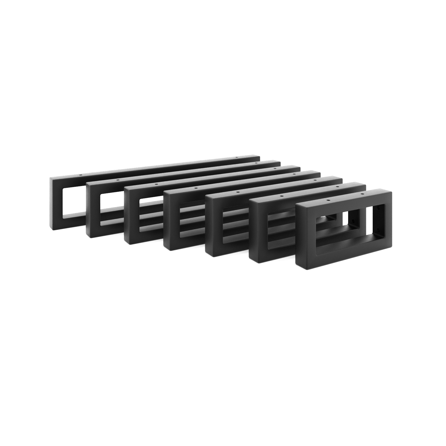 Staffa per lavabo - RHEIN - altezza 10 cm, nero