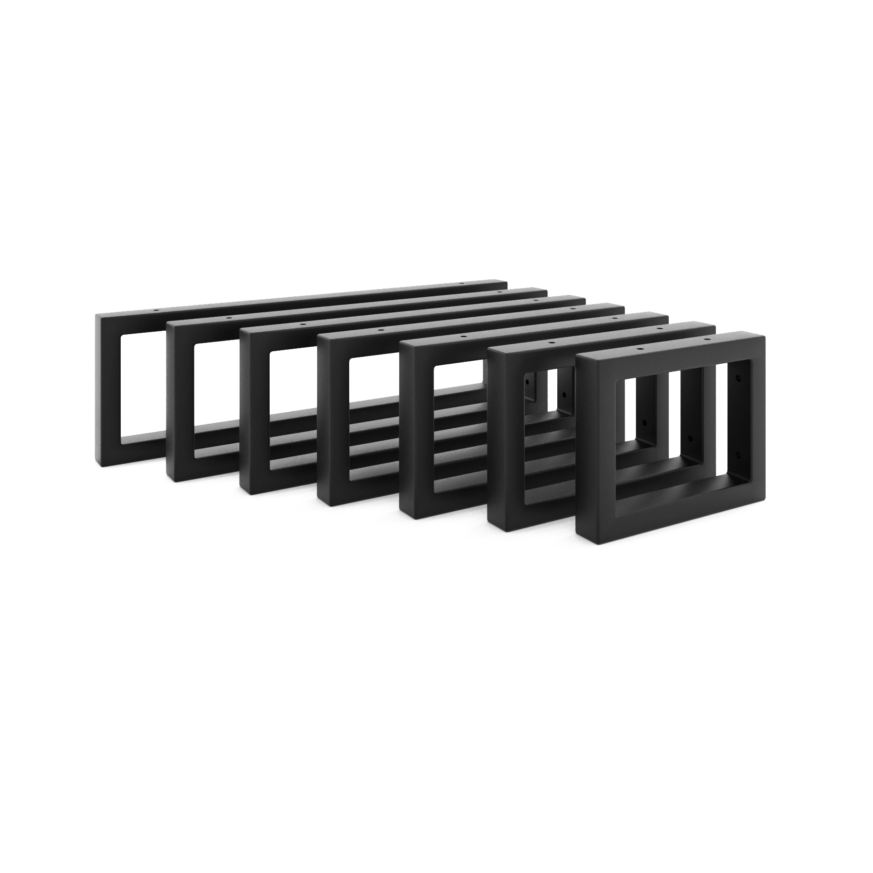 Staffa per lavabo - RHEIN - altezza 15 cm, nero