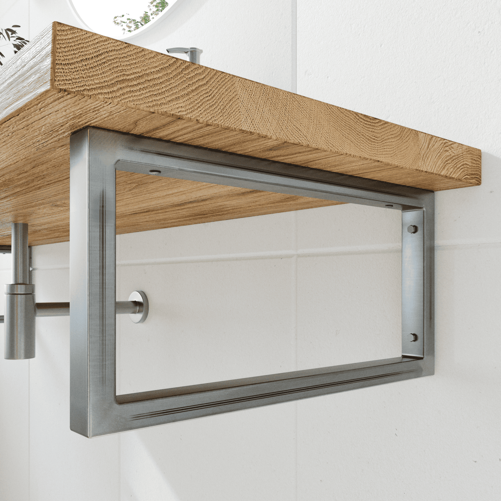 Support pour meuble vasque - RHEIN - hauteur 20 cm, industriel
