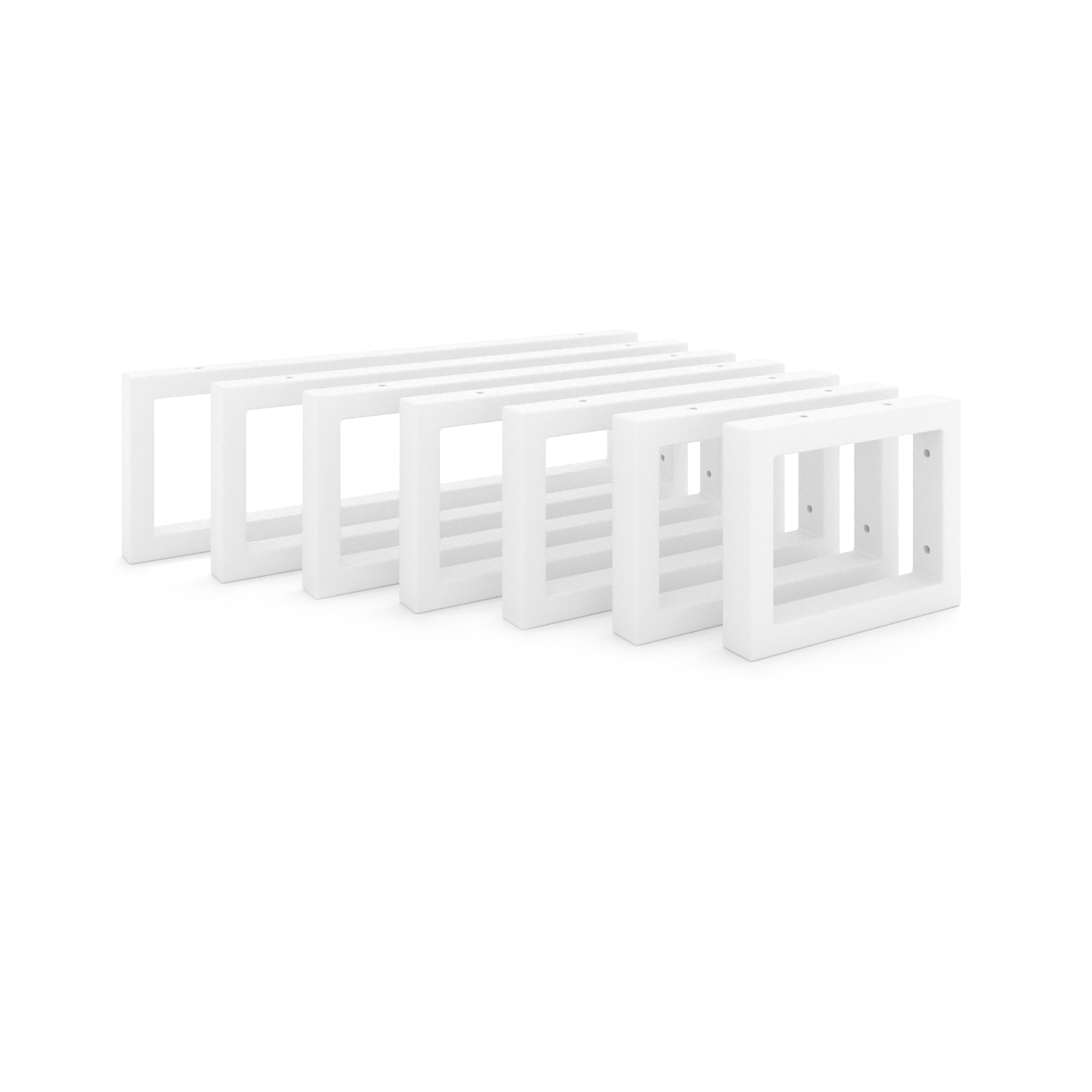 Support pour meuble vasque - RHEIN - hauteur 15 cm, blanc