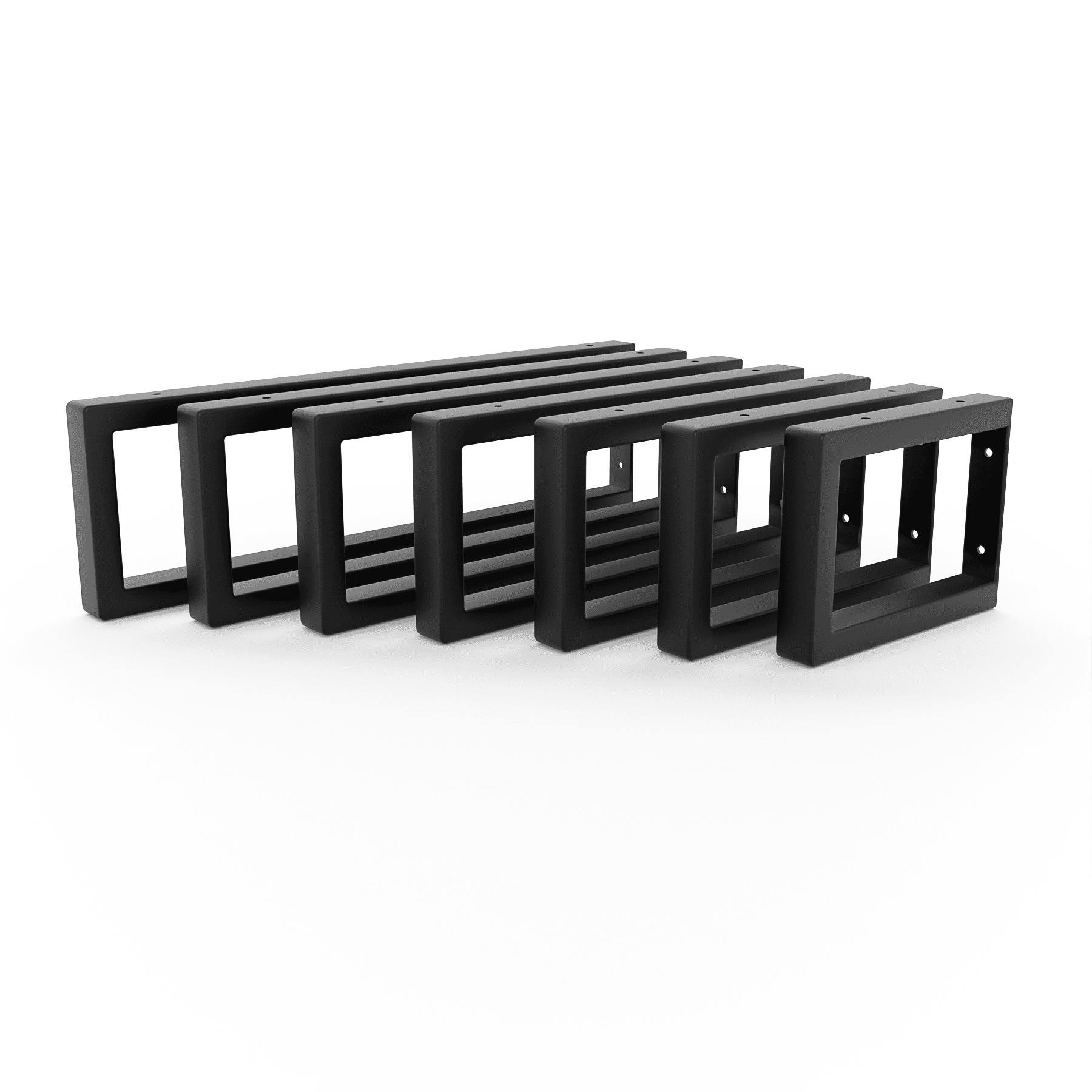 Support pour meuble vasque - SAAR - hauteur 15 cm, noir