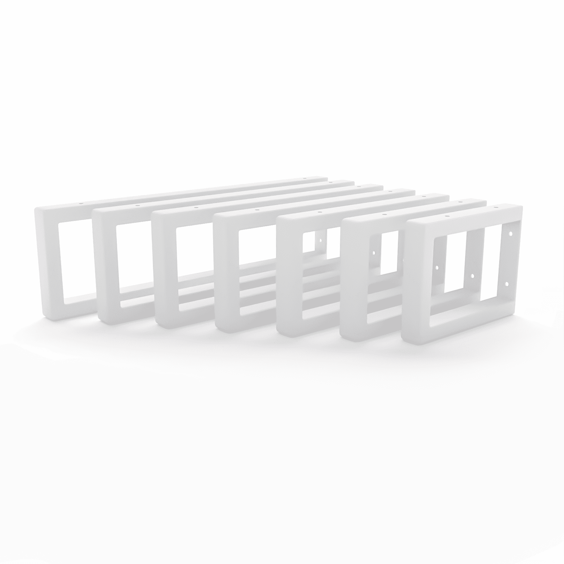 Support pour meuble vasque - SAAR - hauteur 15 cm, blanc